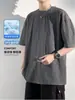 Camiseta de Manga Curta para Homem 2026 Novo Verão Estilo Fino Solta Fresca Respirável Seda de Gelo Secagem Rápida Top Camiseta