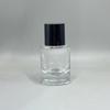 Frasco de Perfume de Vidro 30ml Frasco Spray para Perfume Envase Prensa Spray Contínuo 15 baioneta Transparente Fundo Grosso Frasco Cilíndrico