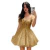 Vestido de Noite Transfronteiriço Ombro a Ombro 2026 Verão Novo Vestido de Cocktail de Renda Luxo Leve Nicho Vestido de Banquete de Alta Qualidade