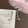 Brincos Longos Elegantes com Strass Joias Coreanas Simples Brilhantes Bola de Diamante Brincos com Franja Brincos Circulares em Forma de O para Mulheres