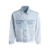 Chaqueta Corta de Mezclilla para Hombre Estilo Punk Retro Europeo y Americano Lavada Desgastada Estilo Ropa de Trabajo Chaqueta con Solapa Estilo Primavera y Otoño
