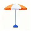 Sombrilla azul y blanca personalizada para zonas escénicas, sombrilla para piscina, sombrilla de playa para exteriores, se puede imprimir con texto y logotipo, sombrilla grande