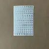 Venta al por mayor Transfronterizo Yeso Vela Aromaterapia 26 Pegatinas de Alfabeto Pegatinas Digitales de Metal Pegatinas Combinadas Pegatinas para Uñas