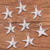 1 2 Cores 19X 23mm DIY Alloy Jóias Pequenos Acessórios Vida Marinha Charme Estrela do Mar Pingente Pingente