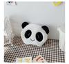 2023 Otoño e Invierno Nueva Bolsa de Panda de Felpa para Niños Estilo Coreano Linda Bolsa de Hombro Cruzada con Cadena Monedero para Mujer