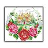 Tecido para ponto cruz atacado de fábrica flor casa de campo tridimensional decoração de quarto artesanato em tecido bordado bonito pintura para pendurar