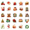 50 Piezas de Pegatinas de la Serie de Regalos de Navidad Nuevas de 25 Años, Pegatinas Decorativas Impermeables Estilo Retro para Botellas de Agua y Computadoras