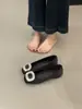 Sapatilhas Quadradas com Strass para Aumentar a Altura Interna para Mulheres, Novo 2026 Primavera e Outono Pretas Estilo Francês Elegantes de Cetim para o Dia a Dia