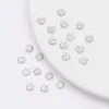 Cuentas espaciadoras DIY al por mayor, espaciadores de copo de nieve, soportes de flor de 14K, accesorios de cuentas budistas, accesorios de cuentas de color dorado para collares, pulseras y artículos decorativos