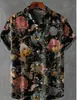 Camisa Hawaiana de Manga Corta para Hombre Nueva, Transfronteriza Europea y Americana, Estampado 3D, Casual, Transpirable, Tendencia, Camisa tipo Cárdigan