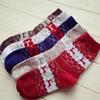 Meias grossas de lã para mulheres padrão de Natal fabricantes atacado Meias de lã de cano médio para mulheres presente para casa