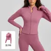 Juyitang Ropa de Yoga Transfronteriza Europea y Americana Chaqueta Deportiva Ajustada con Sensación de Segunda Piel para Mujer Transpirable Running Fitness Top