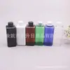 Botella cuadrada de 200 ml con tapa normal para agua y loción, Botella cuadrada verde de 200 ml con tapa de rosca, Botella para aceites esenciales, Botella para acondicionador