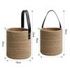 Cesta tejida de cuerda de alambre de algodón Cesta tejida de alambre de algodón para colgar en la pared Cesta de almacenamiento Cesta para colgar en la pared Artículos varios Pequeña cesta portátil para cosméticos Creativa