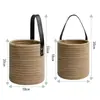 Cesta colgante tejida para almacenamiento, Maceta colgante de pared, Cesta tejida para cocina y sala de estar, Cesta colgante para flores, Maceta colgante, Exportación transfronteriza