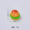 Deliciosa Mini Hamburguesa Juguete de Comida 3D Dibujos Animados Hecho a Mano Accesorios DIY Pegamento de Crema Accesorios de Resina Materiales Venta al por Mayor