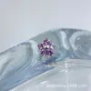 Pendiente de oreja de aleación de titanio ASTMF-13 con diamante de 1,5 mm, pequeño, con forma de flor de cinco pétalos, rosca interna de titanio G23, pendiente de labio con circonita. Joyería para piercing.
