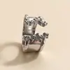 Anel Estrela Diamante Flash Feminino Sentido Zircônia Design de Nicho Anel Personalizado Ins Estilo Neutro Anel Aberto Tendência