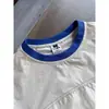 Camiseta deportiva casual de verano de manga corta, tejido ligero, secado rápido, ajuste limpio, cuello redondo, con bolsillo redondo con cremallera de dos tonos