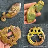Escultura de Jade Natural em Formato de Peixe e Dragão, Pingentes de Jade, Enfeites de Mão, Itens Decorativos, Artesanato, Direto do Fabricante, Atacado