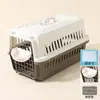 Caixa de Transporte de Animal de Estimação para Avião, Caixa de Transporte para Gatos Estilo Grade, Gaiola para Cachorros, Cápsula Espacial Portátil para Gatos de Viagem, Caixa de Transporte Grande para Cachorros para Envio Aéreo