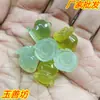 Xiu Jade Joias Jade Rosa Artesanal Pequenos Acessórios Fabricante Atacado Jade Natural Peças Esculpidas Brincos Acessórios para Cabelo