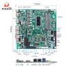 Placa-mã Paiqin 8ª/10ª Geração I5I7 para Controle Industrial Mini ITX Rede Dupla 6 Portas Seriais Pcie Equipamento de Automação Robótica