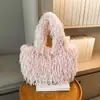 Bolsas de Felpa Otoño e Invierno para Mujer 2026 Nueva Moda Tendencia Bolso de Hombro Gran Capacidad Popular Bolso Tote Peludo