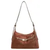 Bolso de mano retro casual de gran capacidad para mujer, nuevo y moderno para otoño de 2026, bolso de hombro cruzado de lujo de nicho elegante