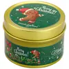 Venta al por mayor de fábrica Caja de regalo de Navidad transfronteriza, Lata de atmósfera festiva Vela de cera de soja perfumada Decoración