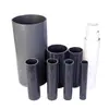 Fabricante de Tubería de Suministro de Agua de PVC, Tubería Rígida, Gris Oscuro, Tubería Industrial Resistente a la Corrosión por Ácidos y Álcalis, Material de Tubería Industrial de UPVC