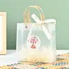 Dia das Crianças Junho 1 Sacola de Presente Bolsa de Mão Transparente PP Mãe Dia das Mães Abertura do Novo Período Sacola de Embalagem para Presente