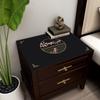 Alfombrilla de Mesita de Noche de Cuero Estilo Chinoiserie, Funda de Tela Impermeable, Resistente al Aceite y al Polvo, Mesa de PVC Anti-Rayones para Mesita de Noche de Dormitorio en Casa