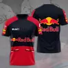 Camiseta Hombre Red Bull Racing 2025 2025 Nueva Casual Deportiva Racing Ropa de Entrenamiento Verano