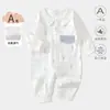 Ropa para bebé para otoño, mameluco de algodón puro para casa, amigable con la piel, suave, transpirable, adecuado para usar al aire libre, traje de gateo para casa, mameluco largo para recién nacidos