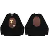 Suministro transfronterizo, venta al por mayor de comercio exterior, camiseta de manga larga de marca de moda BAPE con cabeza de mono, top pesado de tiburón, camiseta interior