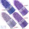 Polvo de Brillo Joyería para Uñas Lentejuelas Set Degradado Esmalte de Uñas Láser Pegamento Maquillaje Pegamento Slime