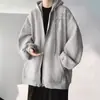 Nuevo Sudadera Cardigan Albaricoque Estilo Chino para Hombre Otoño e Invierno Marca de Moda Estilo Nacional Ligero Sudadera con Capucha Holgada Juventud Chaqueta Pesada