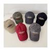 Gorra de Béisbol de Mezclilla Lavada Estilo Coreano con Letras Bordadas Retro Visera Curva Versátil Casual para Niños Venta al por Mayor Infantil de Moda