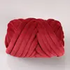 Tiras de tela de hilo grueso de terciopelo de cristal súper suave, hilo teñido con hilo de cuerda islandesa para mantas tejidas hechas a mano de bricolaje y almohadas para gatos mascotas