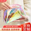 Bolso de Mano Clutch de Maquillaje Symphony Laser TPU, Bolsa de Almacenamiento Cosmético Colorida, Bolsa Transparente, Diseño de Nicho, Ligero e Impermeable