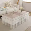 Funda de Tela Impermeable a Prueba de Aceite Antideslizante Mantel para Mesa de Café Cubierta para Mesa de TV Tela para Mesa de Café Estilo Europeo Sin Lavado