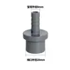 Conector Reto de Engate Rápido em PVC para Mangueira Braçadeira Plástica 6 1 20 a 12 Converter 14 16 8 25 32