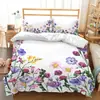 AliExpress Amazon Comercio Exterior textil para el hogar cama tres piezas flor flor dibujo impresión digital funda de edredón generación pelo