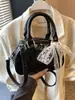 Bolso bandolera para mujer, bolso tipo bowling de alta gama estilo coreano, bolso de mano para dama, bolso tote pequeño, bolso de hombro para mujer exquisito y moderno