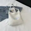 Bolsa de Lona 2025 Otoño Nueva Estilo Coreano Tote Casual Moda Bolso de Hombro Único Gran Capacidad Bolsa Tote Bolsa de Compras