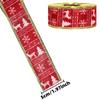 Amazonas Fita de Borda de Alce de Natal de 5cm Decoração de Árvore de Natal DIY Fita de Linho Imitada Pendurando Suprimentos de Natal