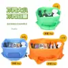 En stock al por mayor bolsa de compras de supermercado de color sólido de poliéster 210t de gran capacidad, portátil, ecológica, bolsa de mano plegable