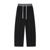 Pantalones Cimitarra de Moda 2025 Verano Secado Rápido Pantalones de Seda de Hielo Hombres Estilo Hong Kong Caída Sueltos Rectos Adelgazantes Pantalones Acondicionados