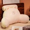 Cojín de cabecera de gato de dibujos animados cama de dormitorio de estudiante lectura y jugar con el teléfono móvil almohada de soporte lumbar silla sofá respaldo grande